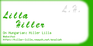 lilla hiller business card